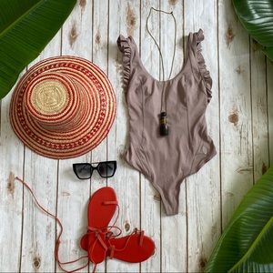 Free People FP Movement Love Me Bodysuit Moonlight Mauve